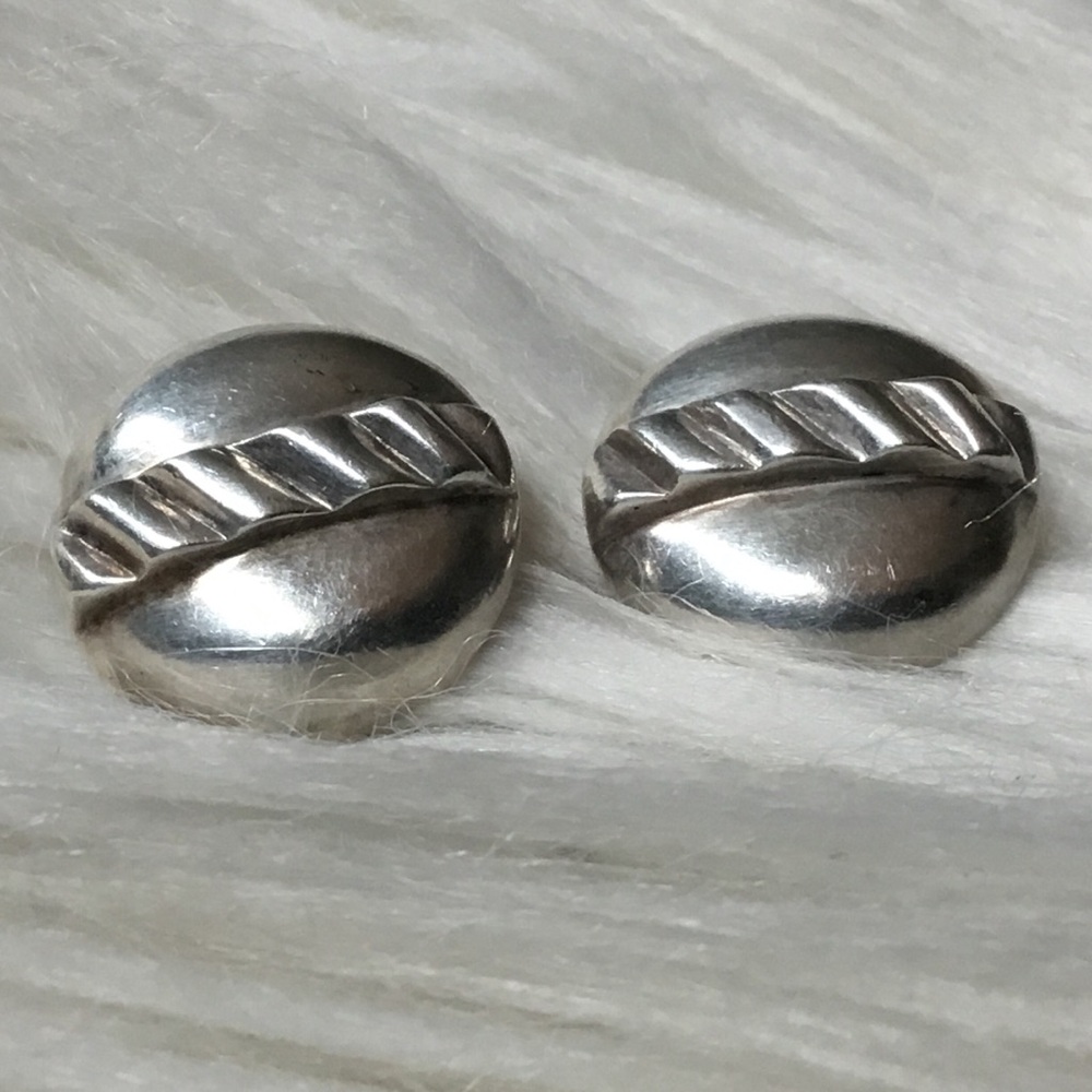 Whitney Kelly Vintage 925 Button Post Earrings